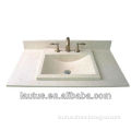 luxury oak bathroom vanity unit with marble top